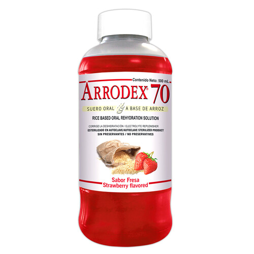 ARRODEX 50 Y 70 MEQ. 500ML SABORES CEREZA Y CANELA; FRESA Y NATURAL