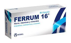 FERRUM-16 CAJA X 30 TABL. (15.00%)