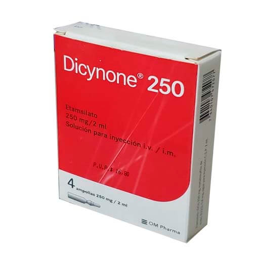 DICYNONE 250 MGS 4 AMPS/ 2 ML       CAJA