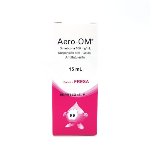 AERO-OM GOTAS SABOR FRESA 15 ML FRASCO