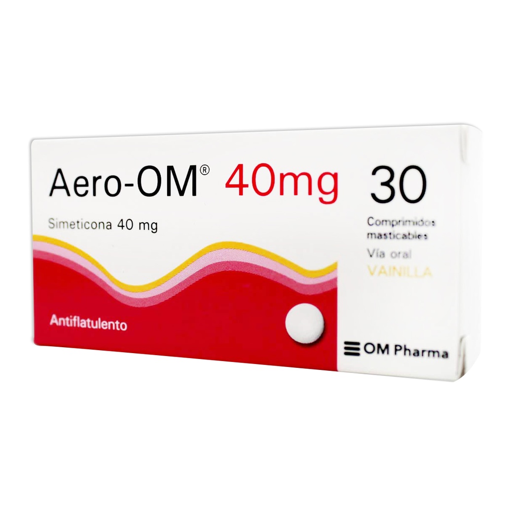 AERO-OM 40 MG 30 COMPR MASTICABLES CAJA