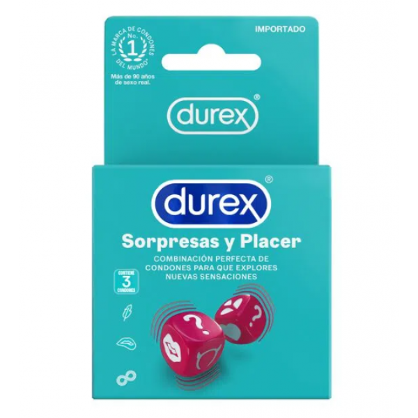 DUREX SORPRESAS Y PLACER 3 UND CARTERITA