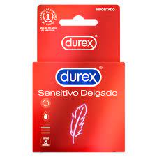 DUREX SENSITIVO DELGADO 3 UNI CARTERITA