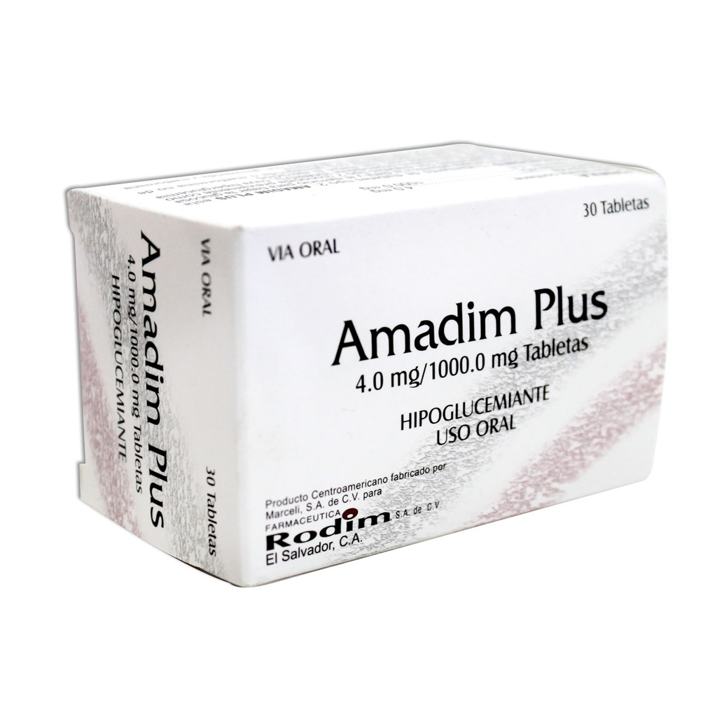 AMADIM PLUS 4.0 MG/1000.0MGX30 TAB CAJA 