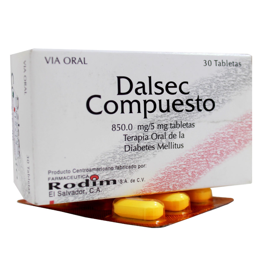 DALSEC COMP 850MG/5MGX30 TABLETAS CAJA  