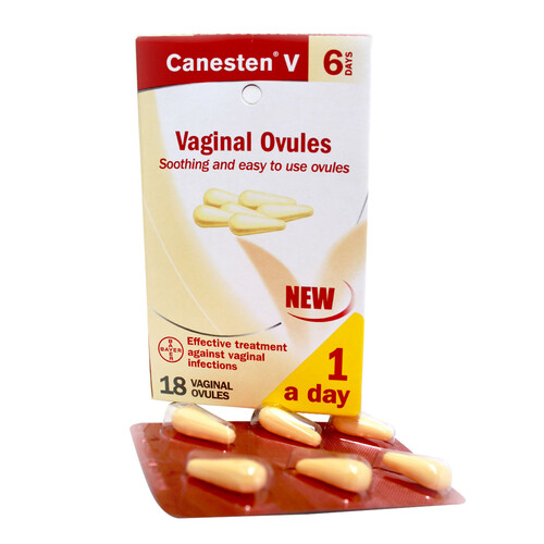 CANESTEN VAGINAL 100 MG 6 OVULOS CAJA