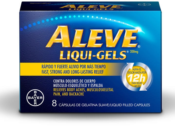 ALEVE LIQUI GELS 8 CAPSULAS CAJA