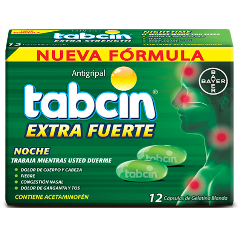 TABCIN EXTRA FUERTE NOCHE LQG 12 CAPS