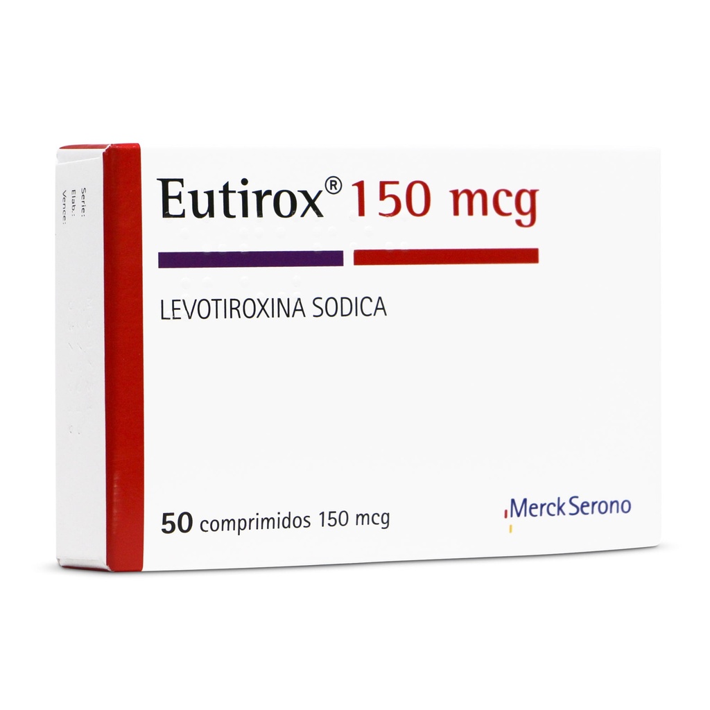 EUTIROX 150 MCG 50 TBLS CAJA