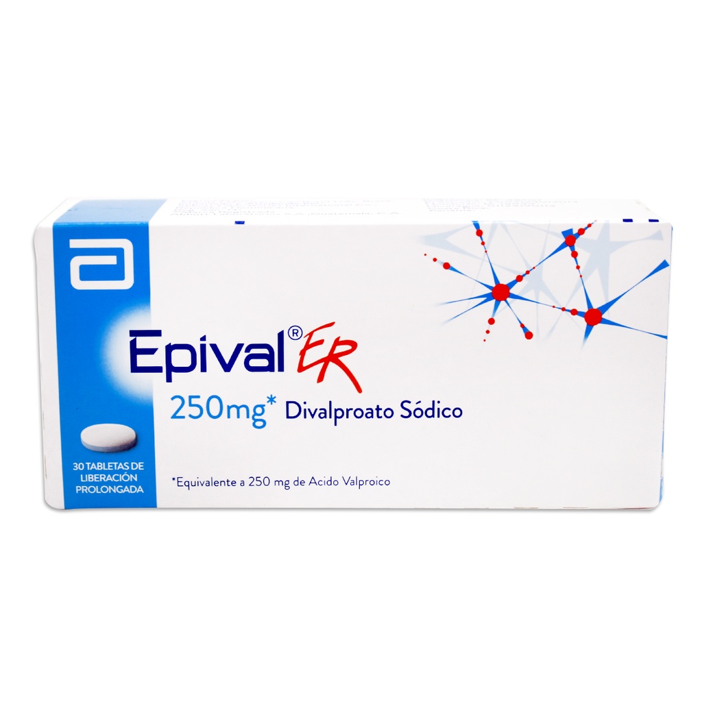 EPIVAL ER 250MG 30TBLS CAJA