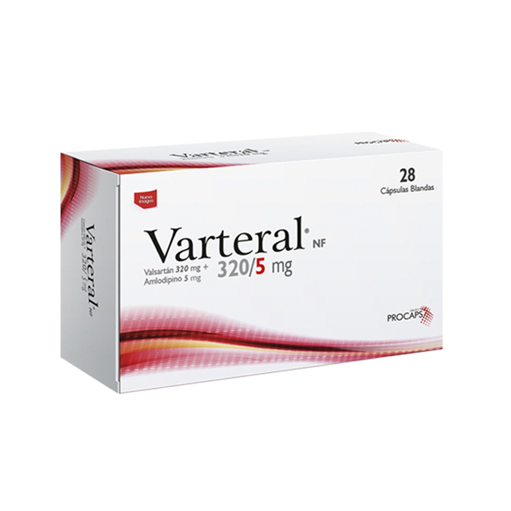 VARTERAL 320 MG/5 MG 28 CAPS CAJA