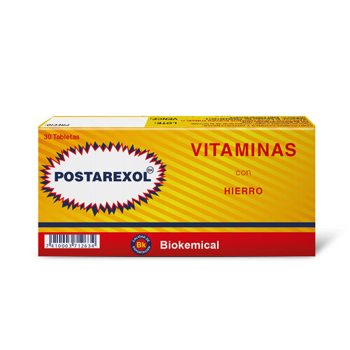 POSTAREXOL 30 TABLETAS CAJA