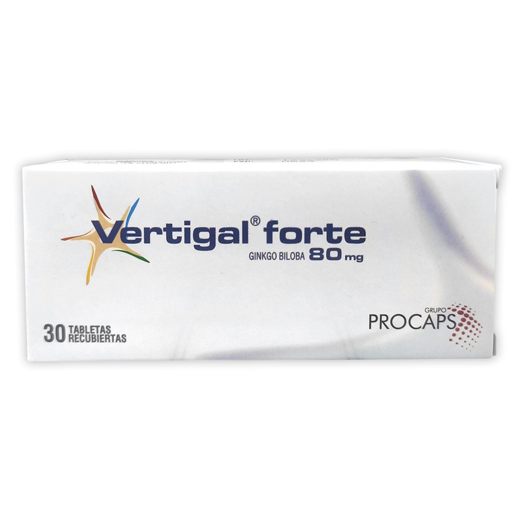 VERTIGAL FORTE TAB REC 80MG CAJA X 30