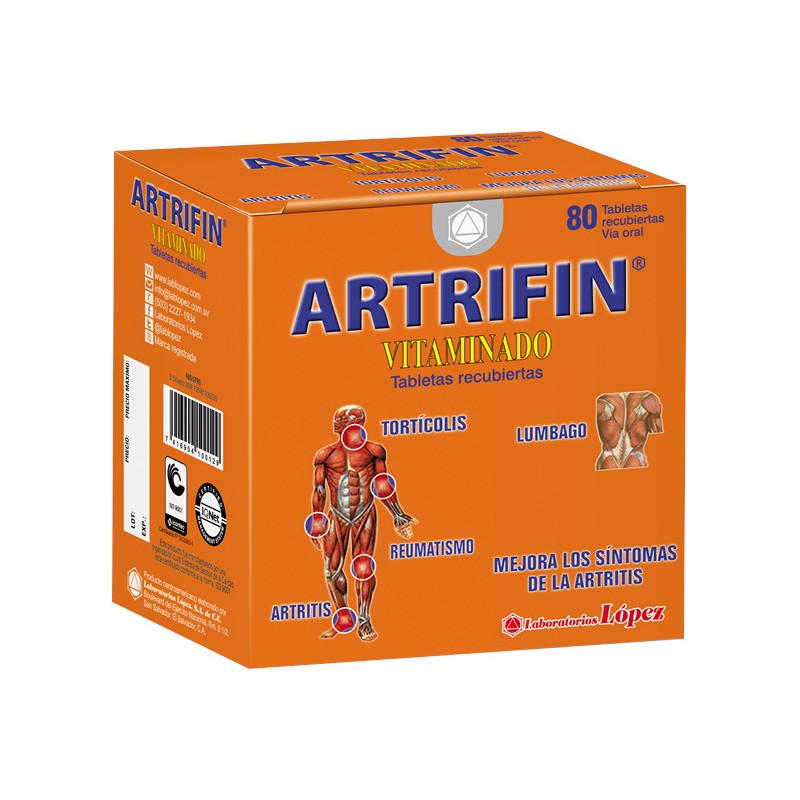 ARTRIFIN 80 TAB RECUBIERTA X DISPENSADOR