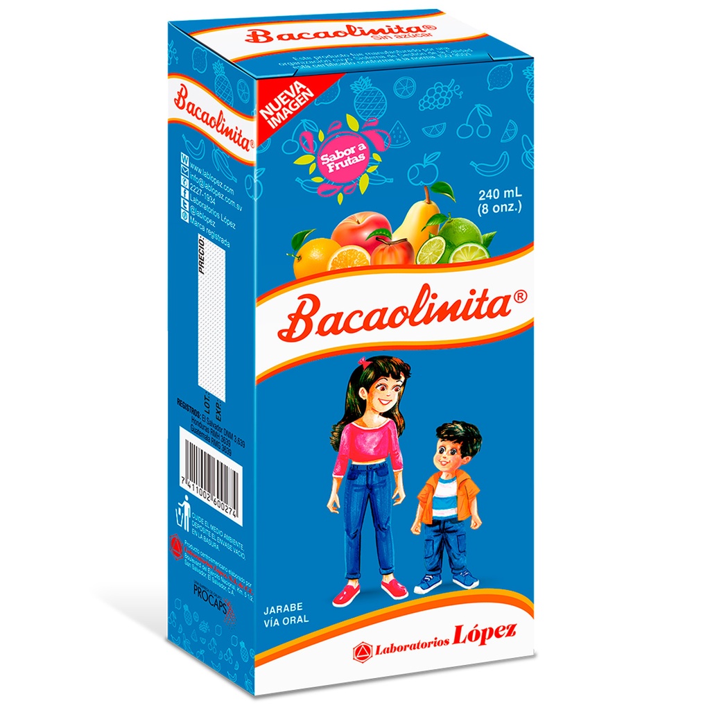 BACAOLINITA SAB FRUTA JARABE 240 ML XFCO