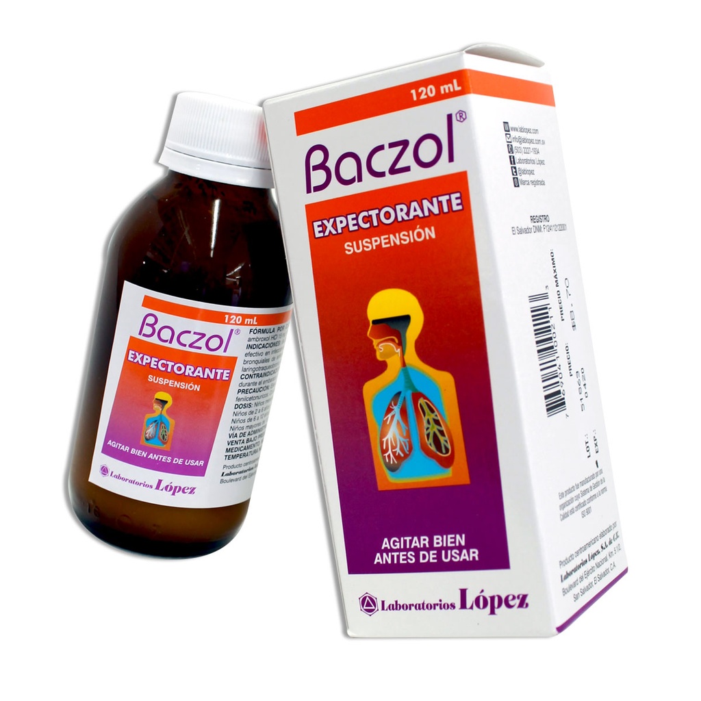 BACZOL EXPECTORANTE SUS 60 ML X FRASCO