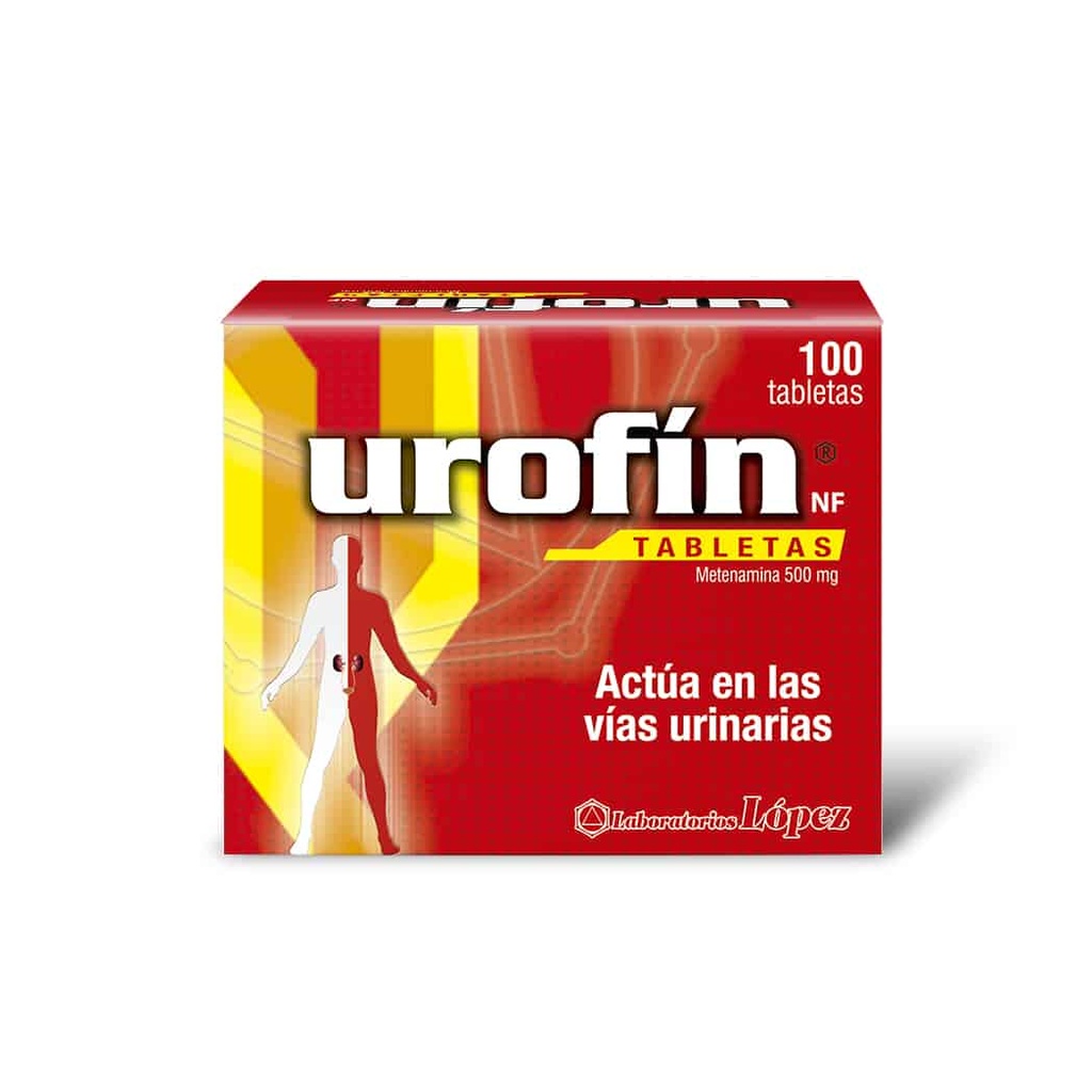 UROFIN 500MG 100 TABLETAS X DISPENSADOR