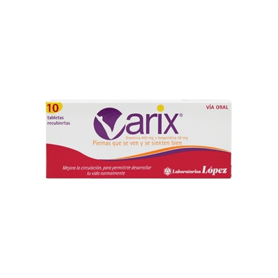 VARIX 450MG/50MG 10 TAB RECUBIERTA XCJA