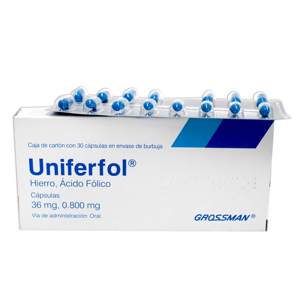 UNIFERFOL X 30 CAP