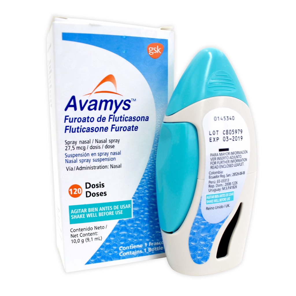 AVAMYS 27.5 MC SPRAY NASAL 120 DOSIS