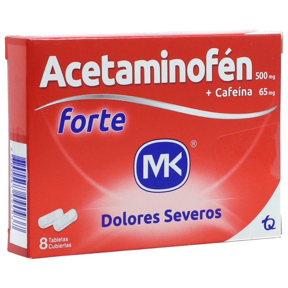 ACETAMINOFEN FORTE MK CJA X 8 TAB