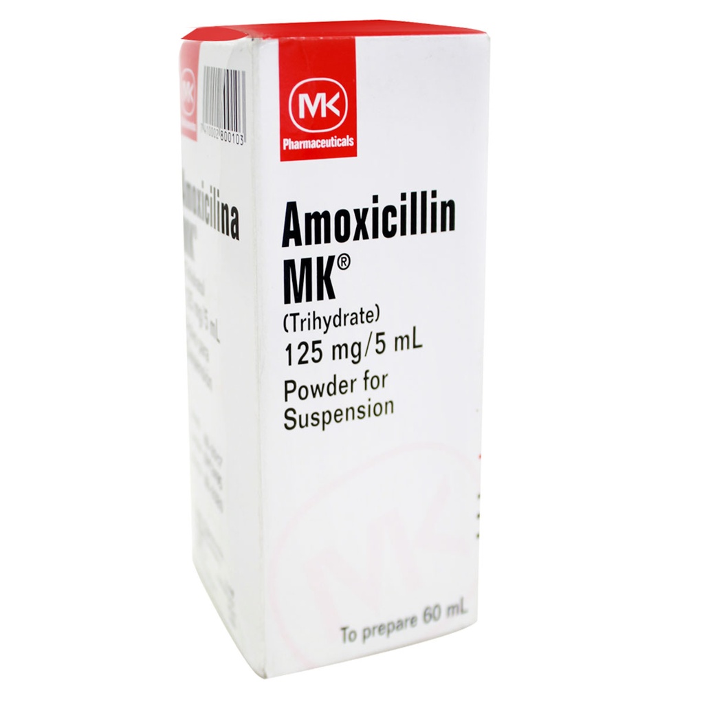 AMOXICILINA MK 250MG/5 ML POLVO X 60 ML