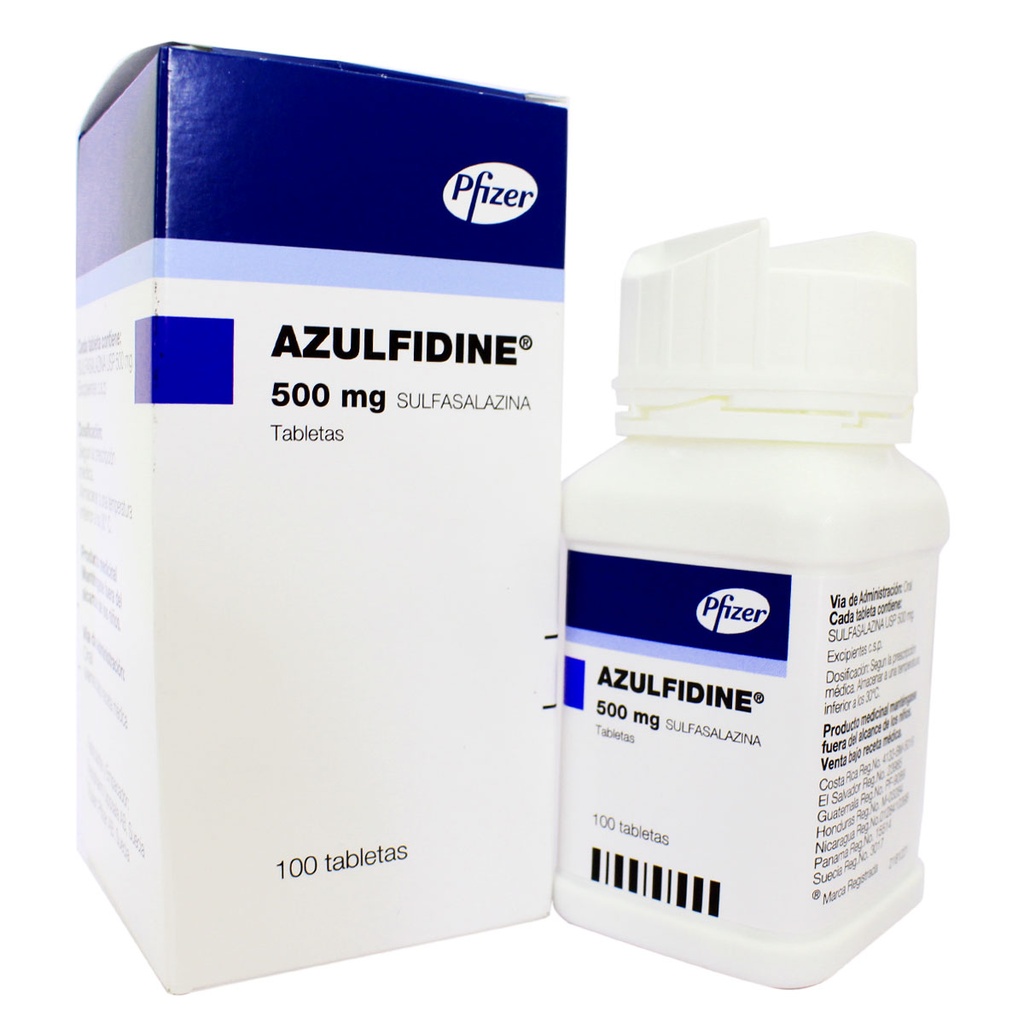 AZULFIDINE 500MG FCO. X 100 TAB