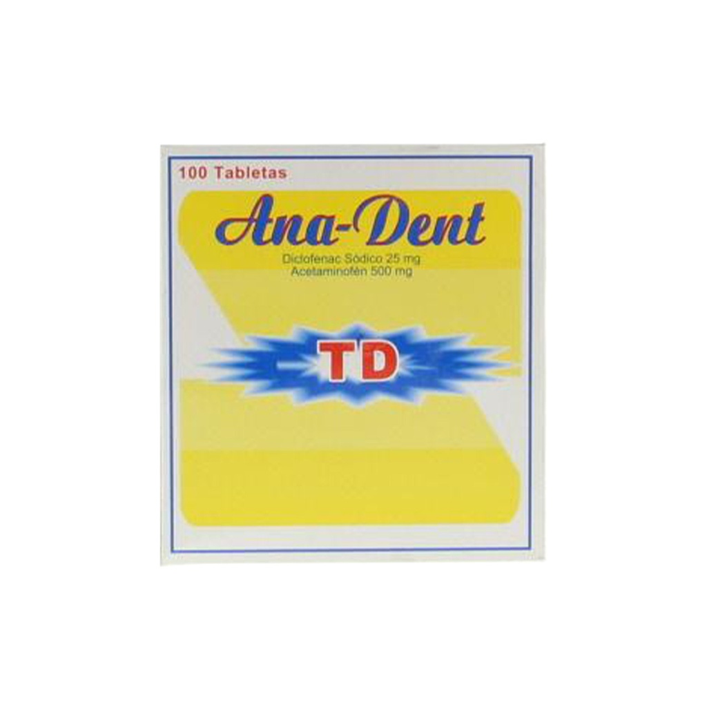 ANA-DENT TD SOBRE X 2 OTC DISP X 100 TAB