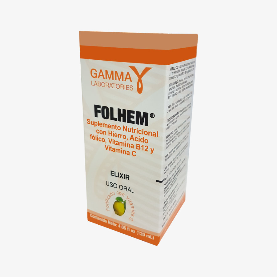 FOLHEM C/HIERRO ELIXIR F X 120ml.