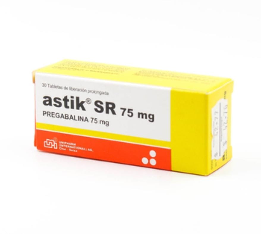 ASTIK (PREGABALINA 75MG) X 30 TAB