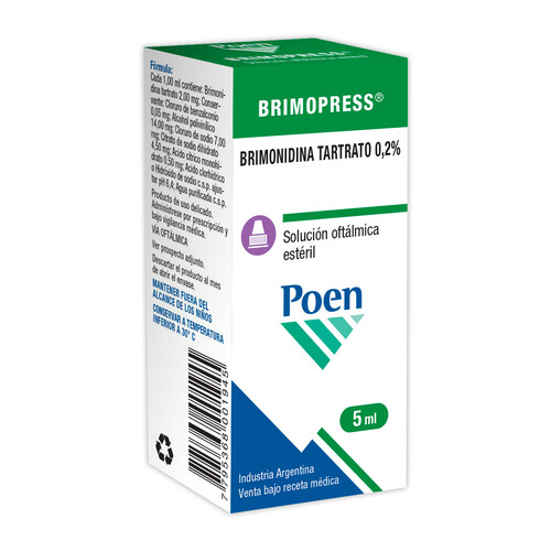 BRIMOPRESS 0,2% soluc.oftal. 5 ml