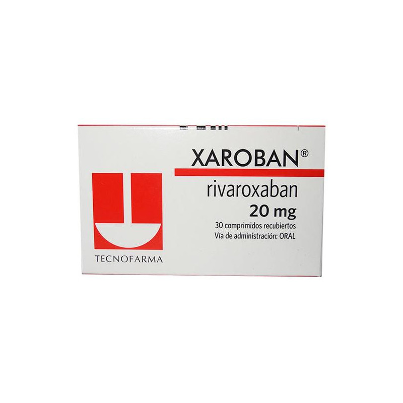 XAROBAN 20mg Caja x 30 Comp