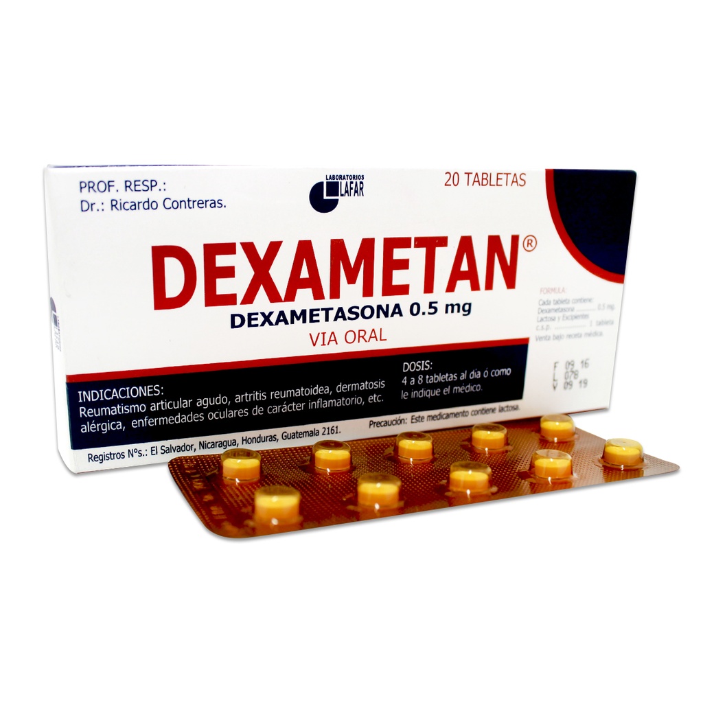 DEXAMETAN 0.5 Caja x 20 Tabs