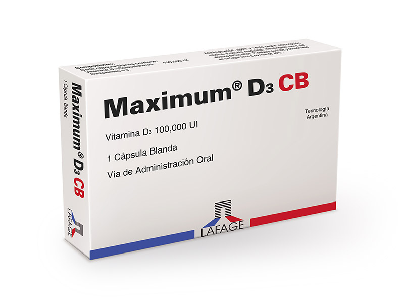 MAXIMUM D3 CB x 1 Caps. Blan.