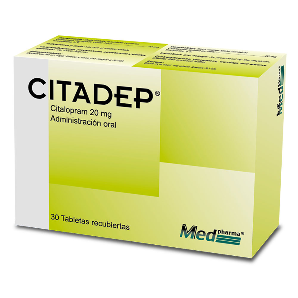 CITADEP 20mg Caja x 30 Tabs.