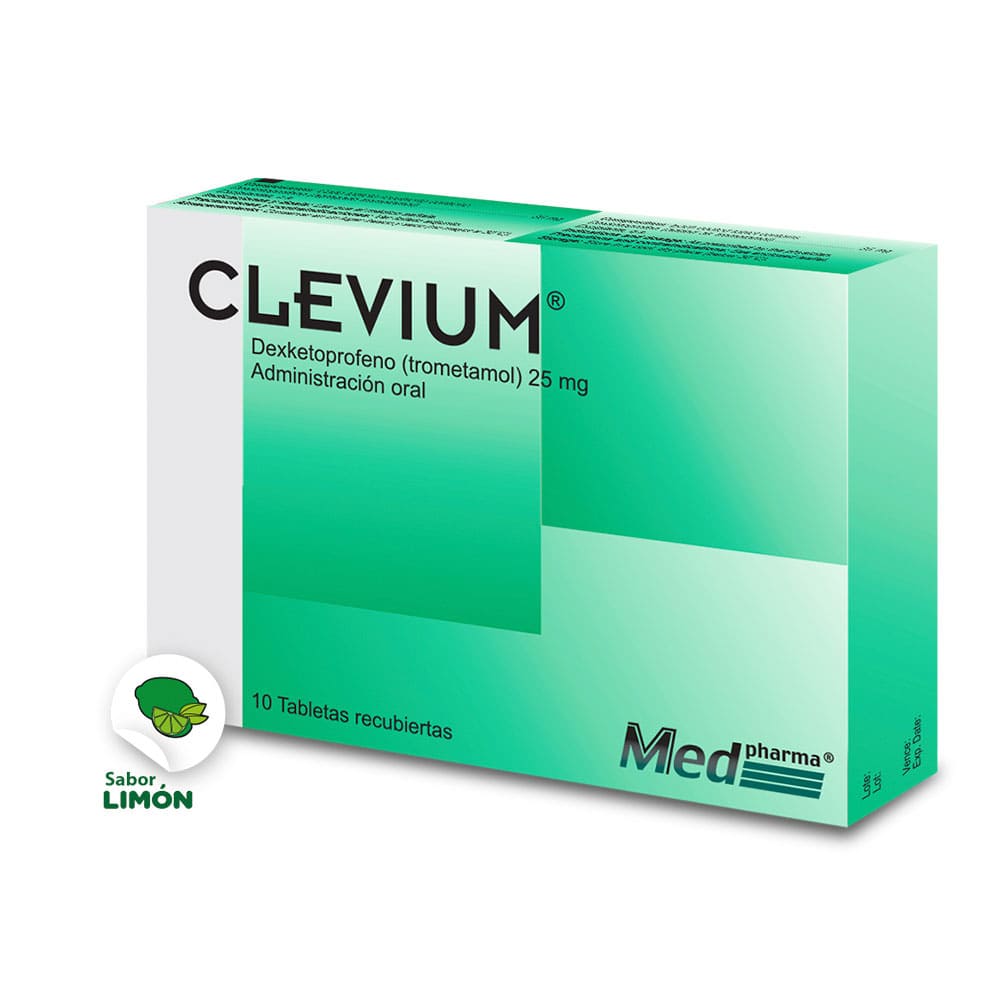 CLEVIUM 25mg Caja x 10 Tabs.