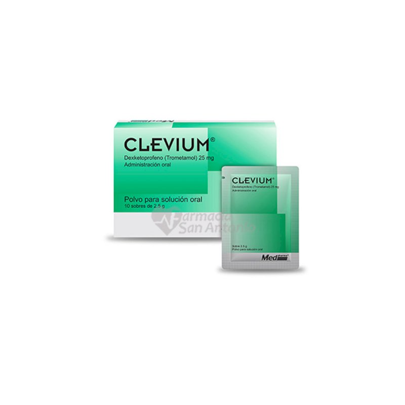 CLEVIUM 25mg Pps. Caja x 10 Sobres