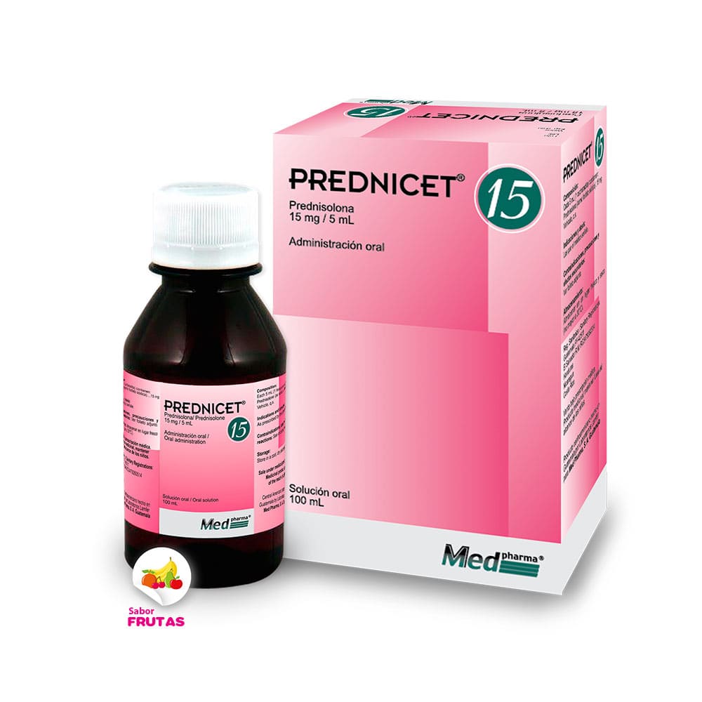 PREDNICET 15mg Jbe. Fco. x 100 mL