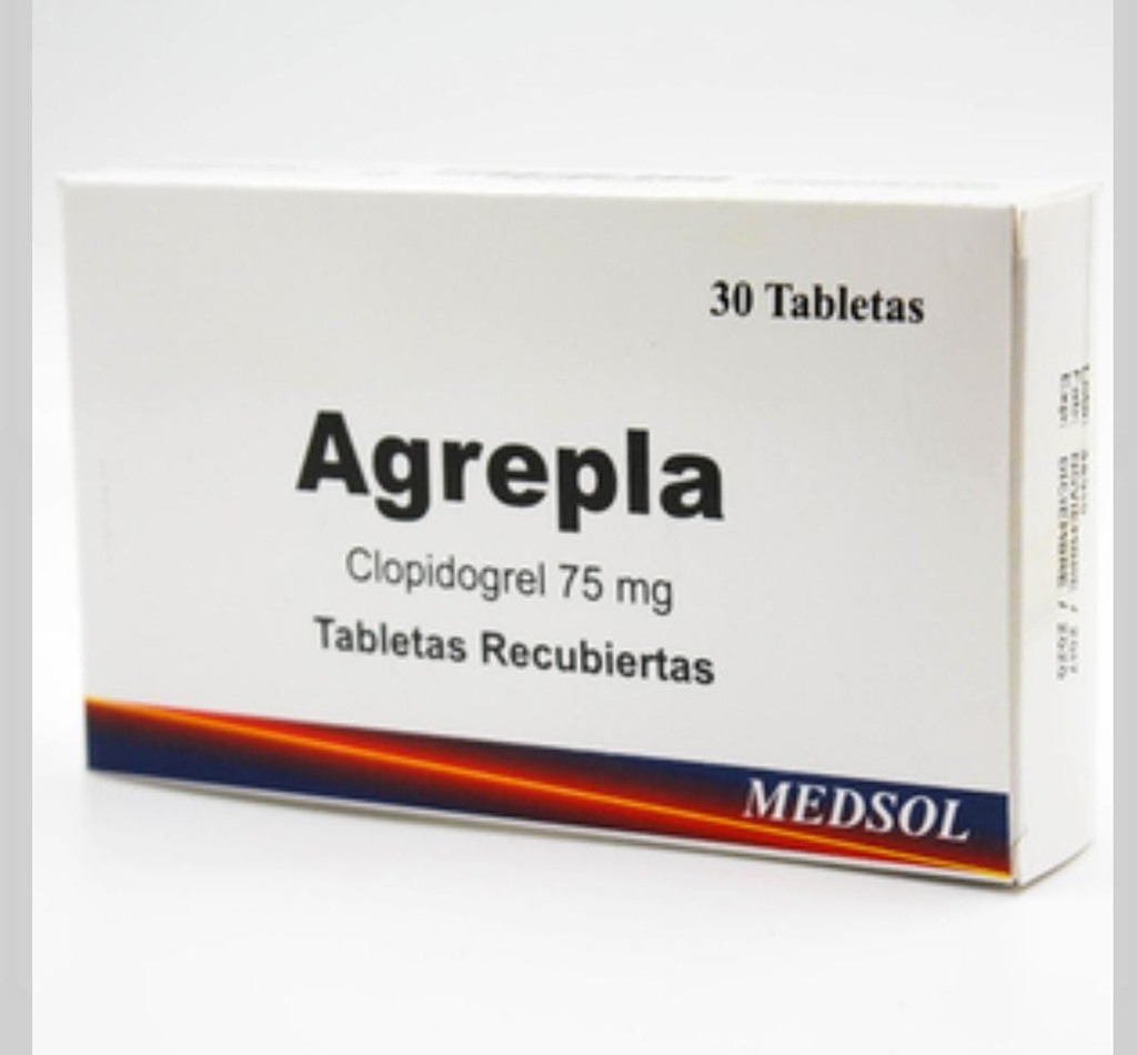 AGREPLA 75mg Caja x 30 Tabs.