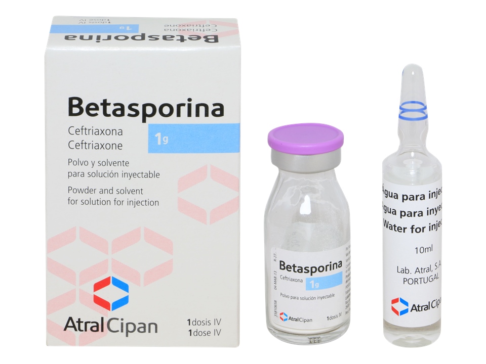 BETASPORINA 1g IV Caja x 1 vial